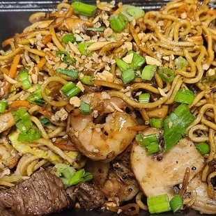 Yakisoba surf and turf