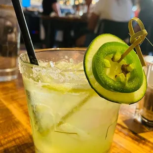 The Spectacular Don Julio Cucumber-Jalapeno Margarita is the shizazzlle!