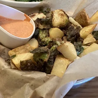 CRISPY BRUSSELS & POTATOES