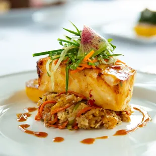 miso glazed seabass
