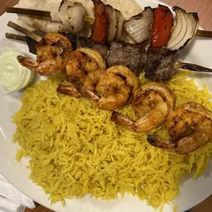 Kabob Platter (w/ double rice)