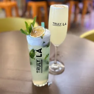 Pineapple Mojito &amp; Yuzu Lemon Drop