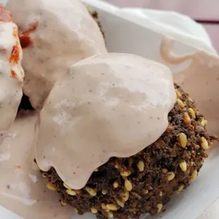 Falafel with tahini sauce