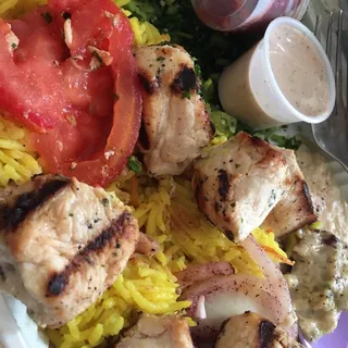 Chicken Kabob Plate