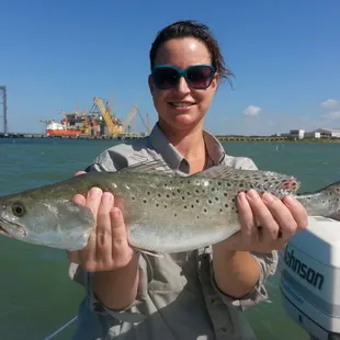 Nice trout @ cast for a cure tournament. Part of  the stringer that was the 2nd highest day 2 total length in 2014!
