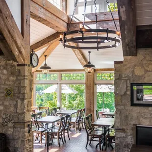 the interior of the building