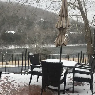 View in back of restaurant