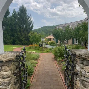 Beautiful entrance to the shop