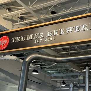 Classic Trumer sign and logo