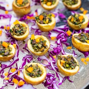 Castelvetrano &amp; Pistachio Tapenade in Potato Cups