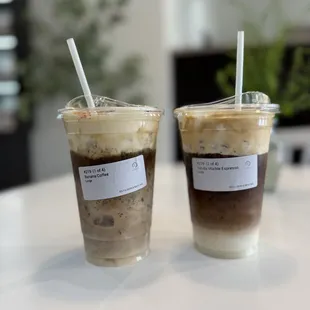 Banana coffee(left)      Vanilla Marble (right)