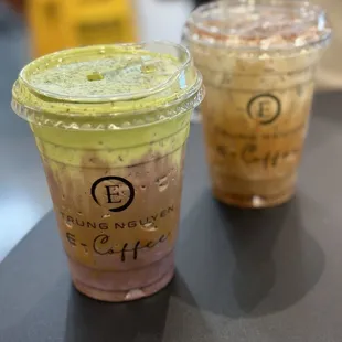 Coconut coffee cream and banh mi Que