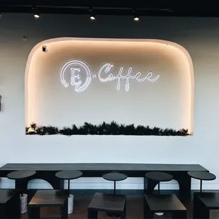 Table are and signage