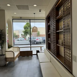interior, sushi and sashimi