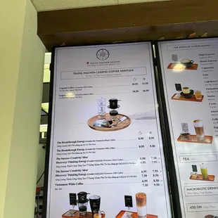 sushi and sashimi, menu