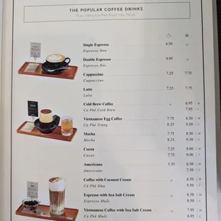 Menu page 2 of 4