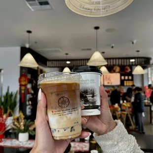 Tiramisu Latte w/Coffee Jelly &amp; HOT Egg Coffee