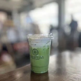 Banana Matcha Latte | $6.5