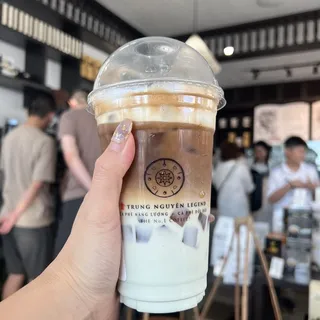 Pandan Latte w/Coffee Jelly