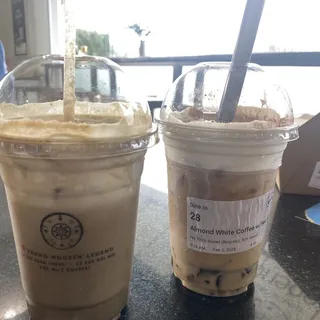 Banana Hojicha Latte