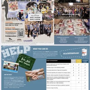 the front page of the flyer