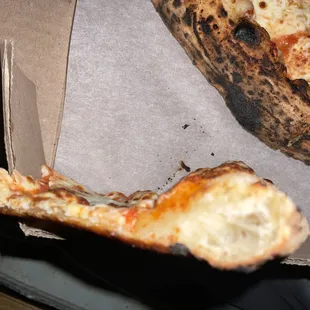 Margherita pizza side