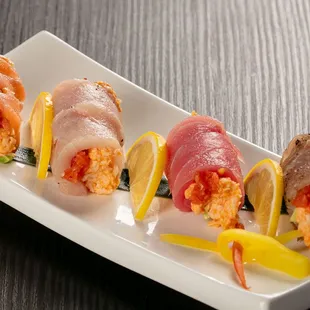 sashimi, sushi, sushi and sashimi, food