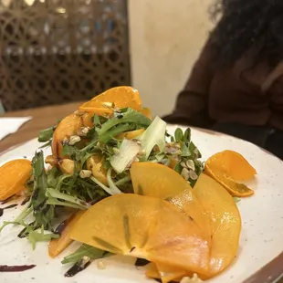 persimmon and tangerine salad