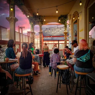Open Mic on the patio