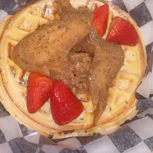 Chicken and waffles