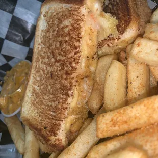 Seafood grilled cheese