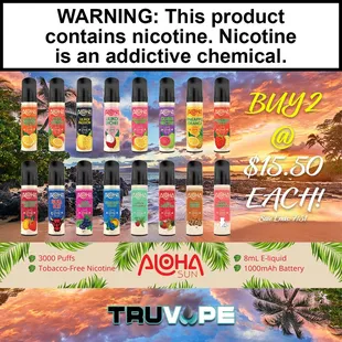 Aloha Sun Special Promo - Buy 2 for $15.50 Each! Ends: 7/31/22