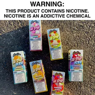 Vast selection of Hi-Drip salt and freebase e-liquid!