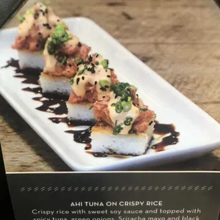 Ahi Tuna On Crispy Rice