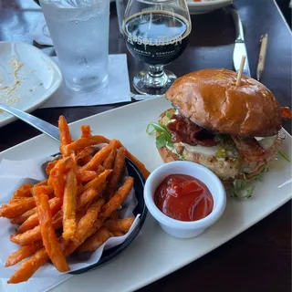 Candied Jalapeo Chicken Burger Plate