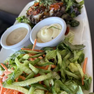 Caprese Burger Plate