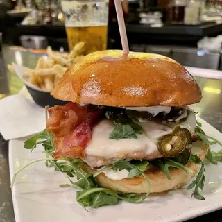 Candied Jalapeo Chicken Burger