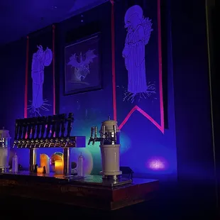 The taps also vibe(y) blue light tapestries