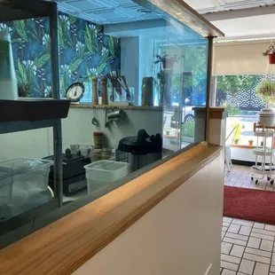 interior, sushi and sashimi
