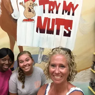 three women in a store