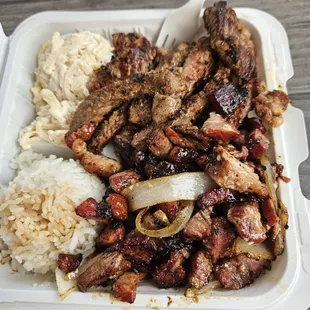 Smoked meat/ribeye plate.