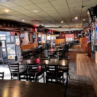 This is what happens when you have bad management.   No one shows up.   No regulars!