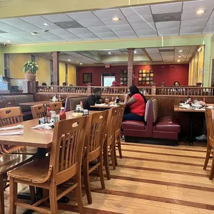 people sitting at tables