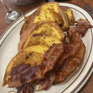 French Toast with bacon