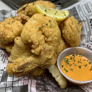 Fried shrimp n Catfish Nuggets