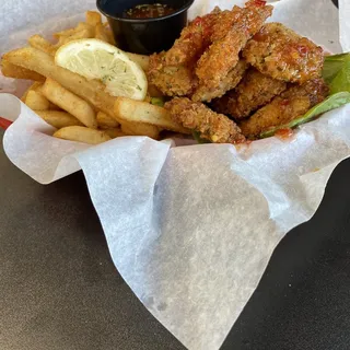 Sweet Chili Crusted Shrimp and Scallops Combo