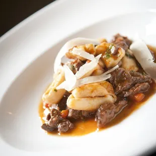 Red Wine Braised Boar with hand crafted cavatelli, chipped pecorino &amp; rosemary