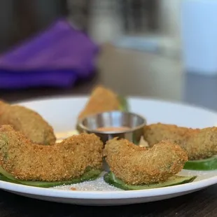 Quinoa fried Avocados with a yummy aioli!