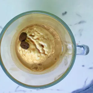 Affogato gelato, espresso