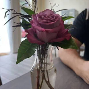 Real Roses on the Tables